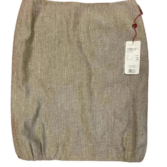 BNWT Escada brown tweed knee length skirt sz 38 - Picture 9 of 10